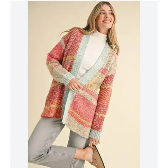 Talulah Colorful Stripe Knit Sweater Size Small - Picture 1 of 5